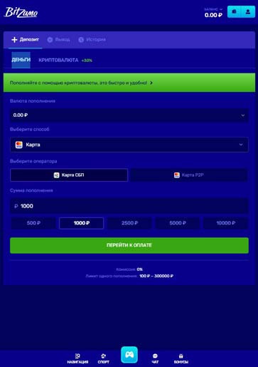 Способы внесения депозита